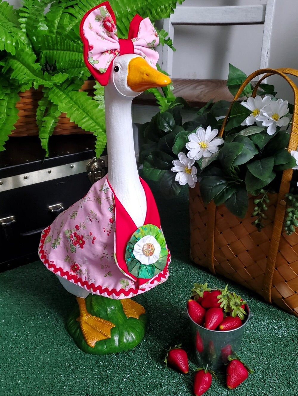 Porch Goose Outfit & Bow Set Fits Mainstays 19.6" Goose